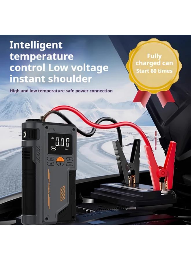 Portable Air Pump Wireless Emergency Jump Starter Tire Inflator 150 PSI Digital Display - Image 2